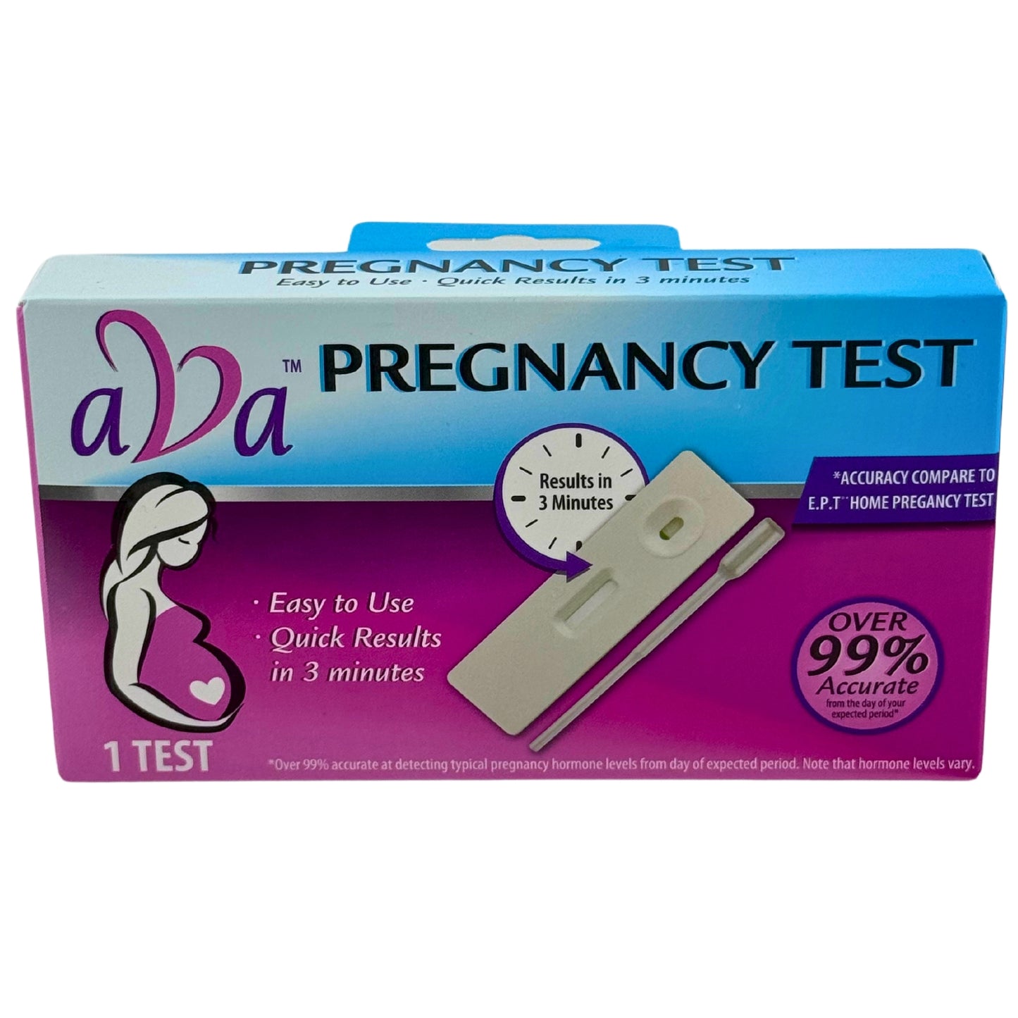 Front image of AVA Pregnancy Test 1 Test