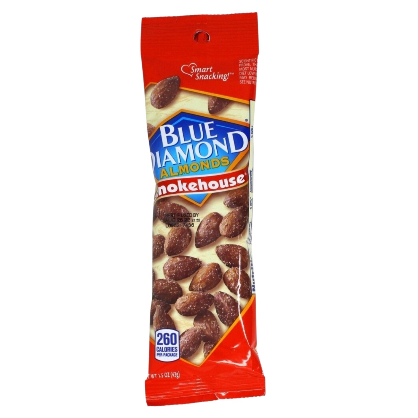 Front image of Blue Diamond Almonds Smoke House 1.5oz