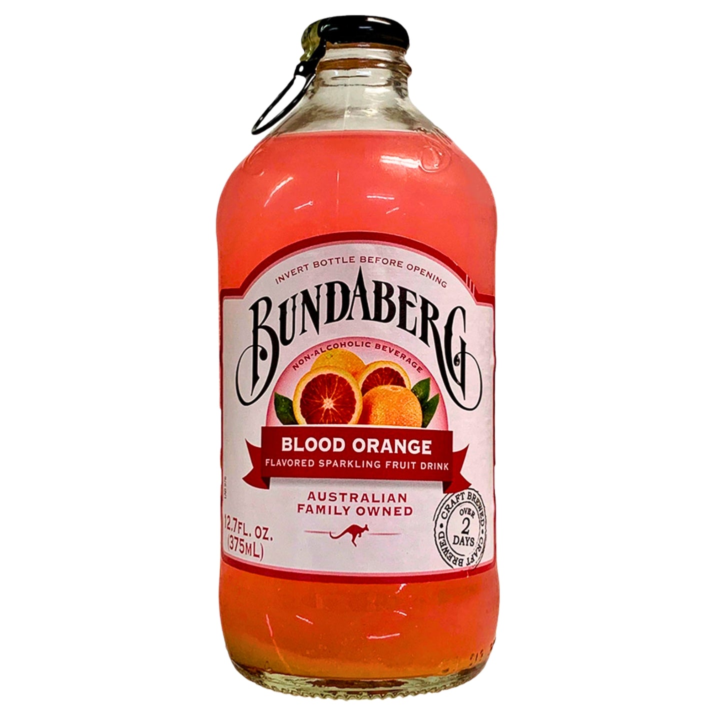 Front image of Bundaberg Blood Orange Sparkling Fruit Drink 12.7oz