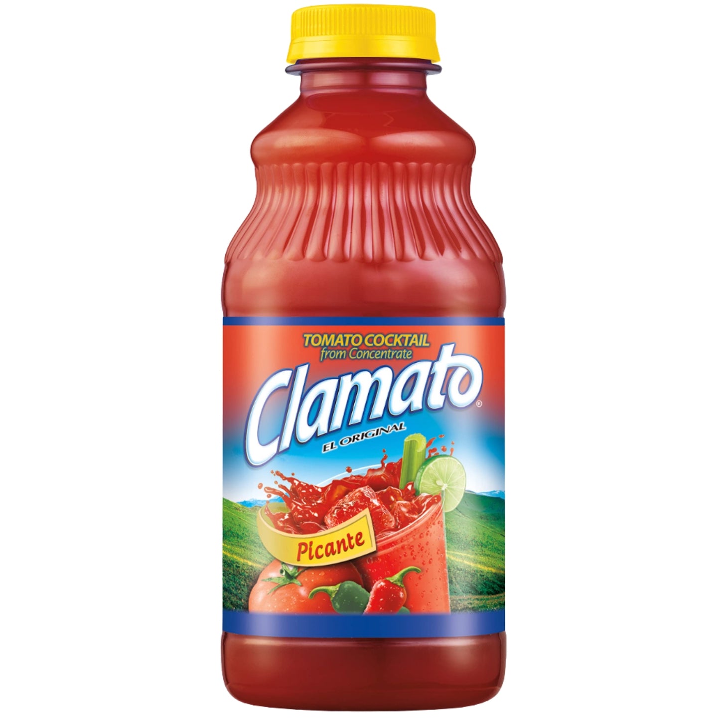 Front image of Clamato Picante Tomato Cocktail 32oz