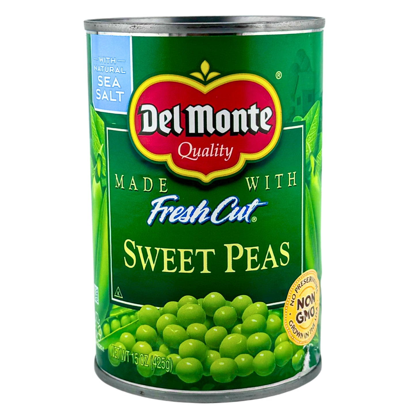 Front image of Del Monte Fresh Cut Sweet Peas 15oz