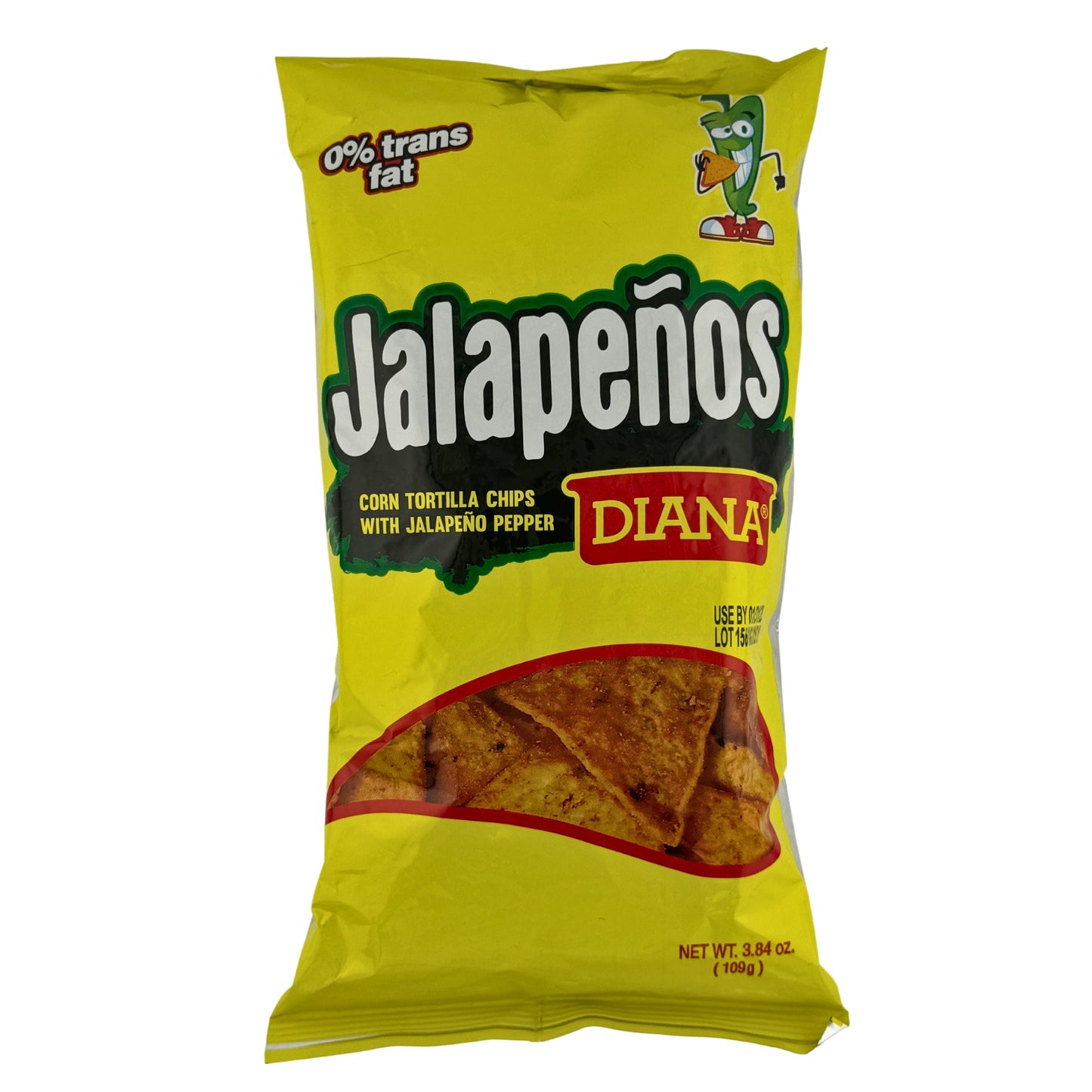 Front image of Diana Jalapeño Tortilla Chips 109g