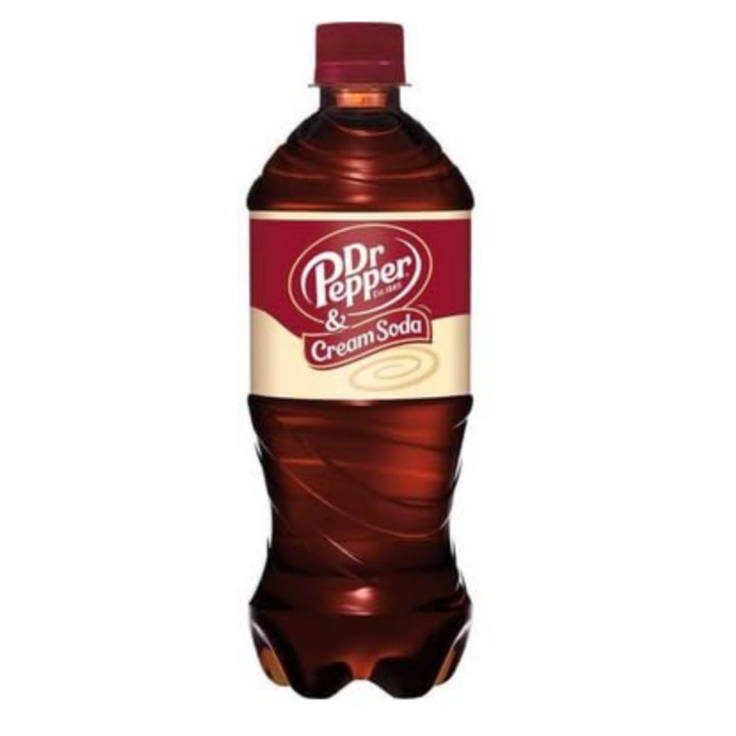 Front image of Dr Pepper Cream Soda 20oz
