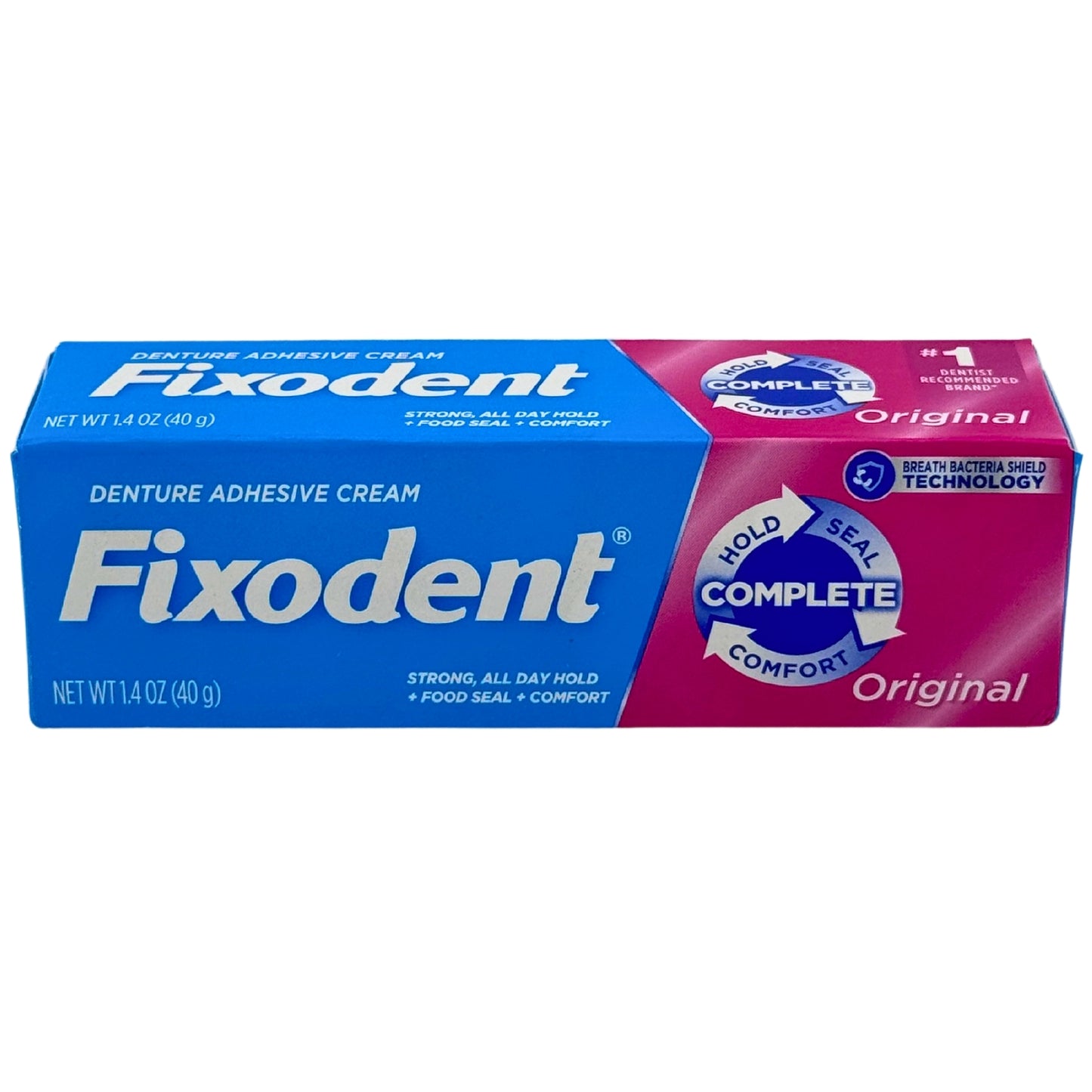 Front image of Fixodent Denture Adhesive Cream 1.4oz