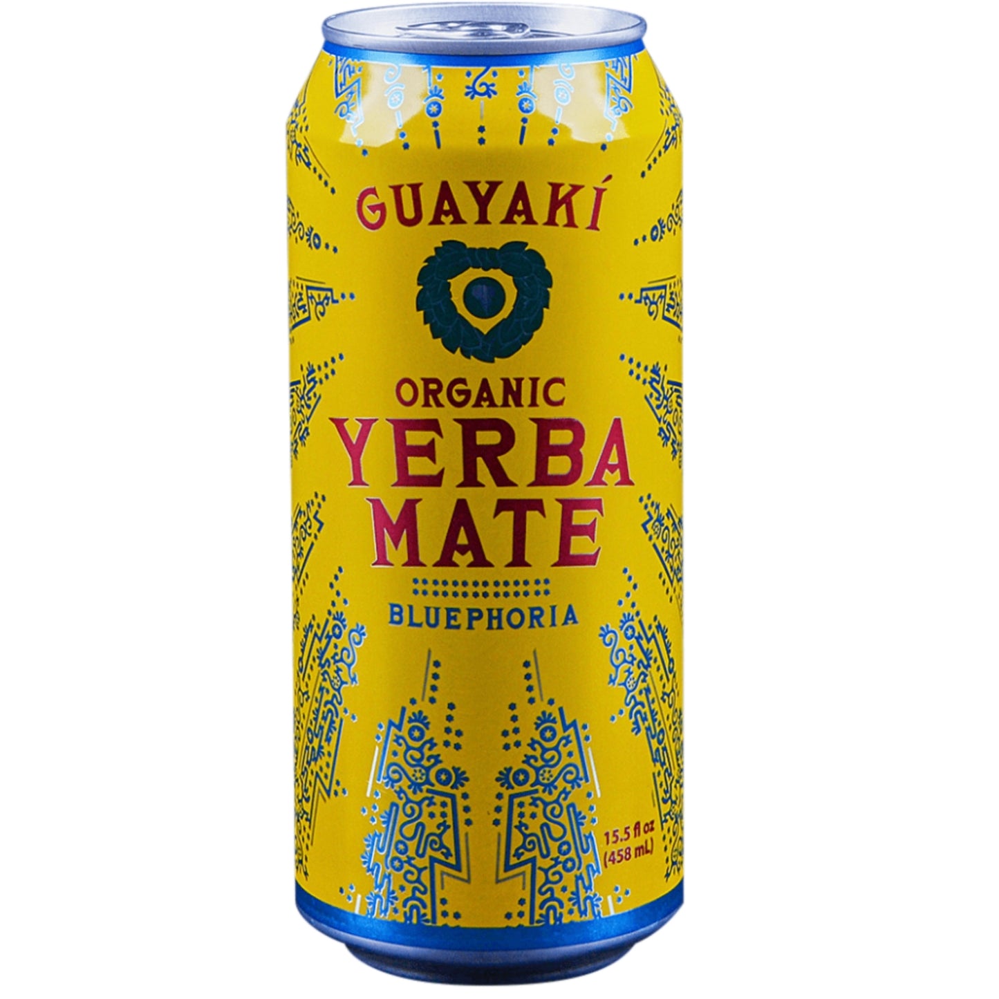 Front image of Guyaki Organic Yerba Mate Bluephoria 15.5oz
