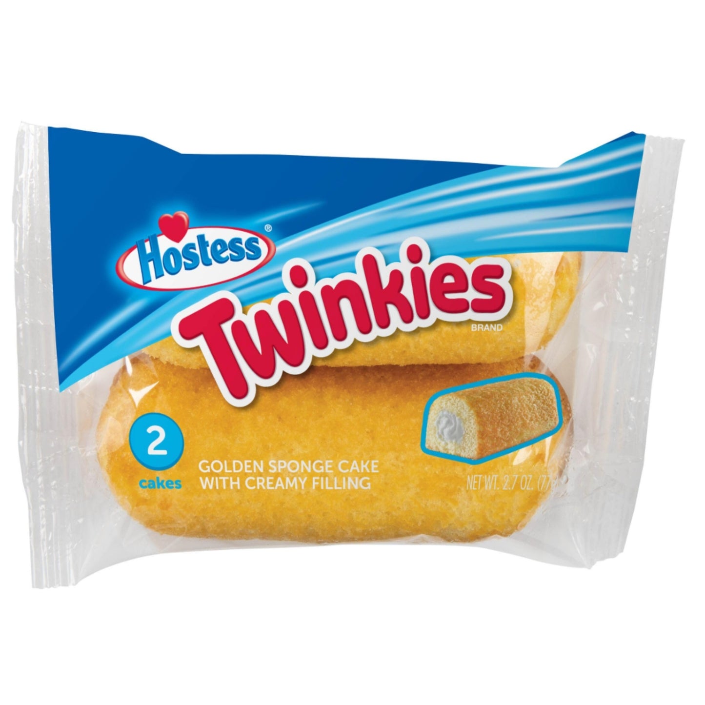Front image of Hostess Twinkies 2 Cakes