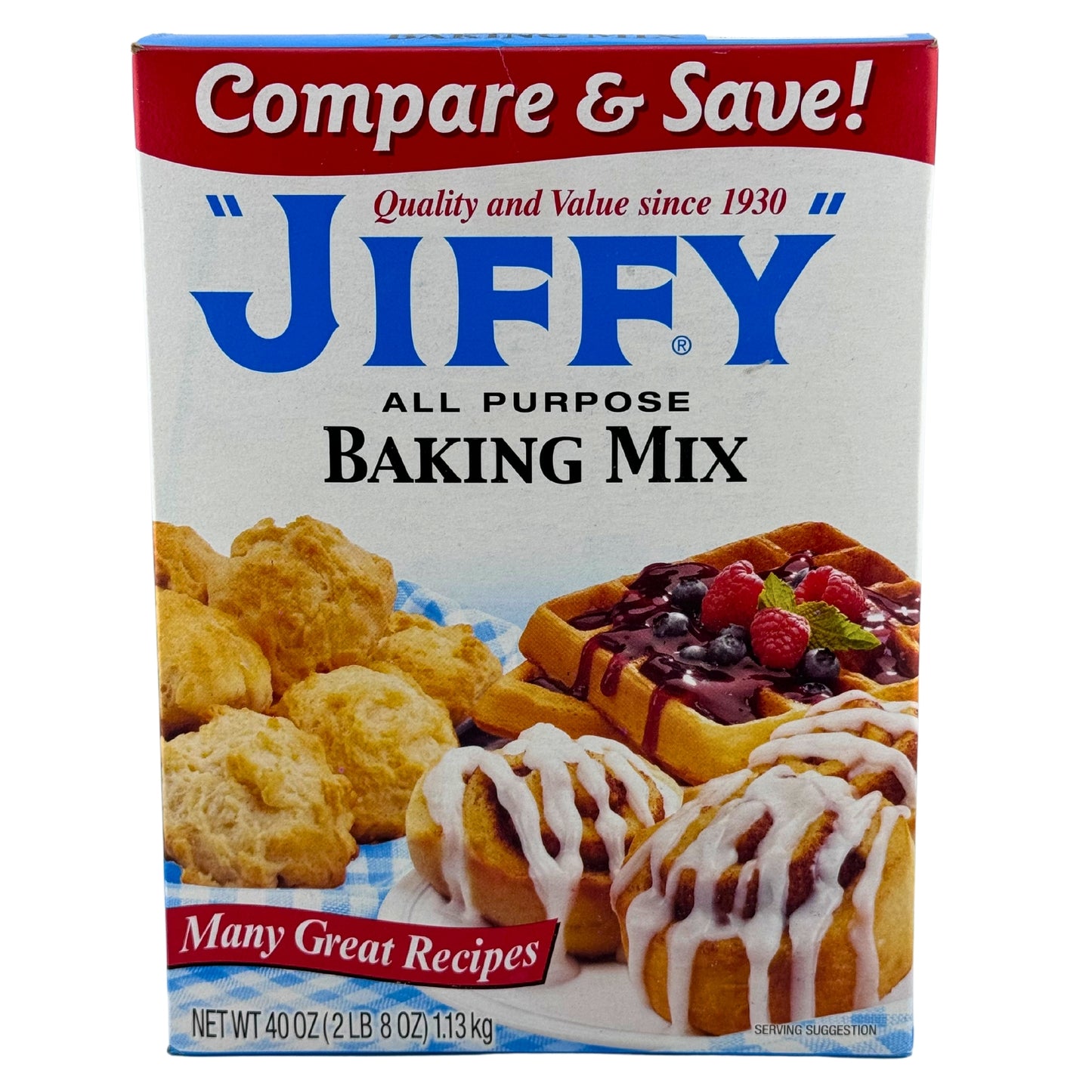 Front image of Jiffy All Purpose Baking Mix 40oz