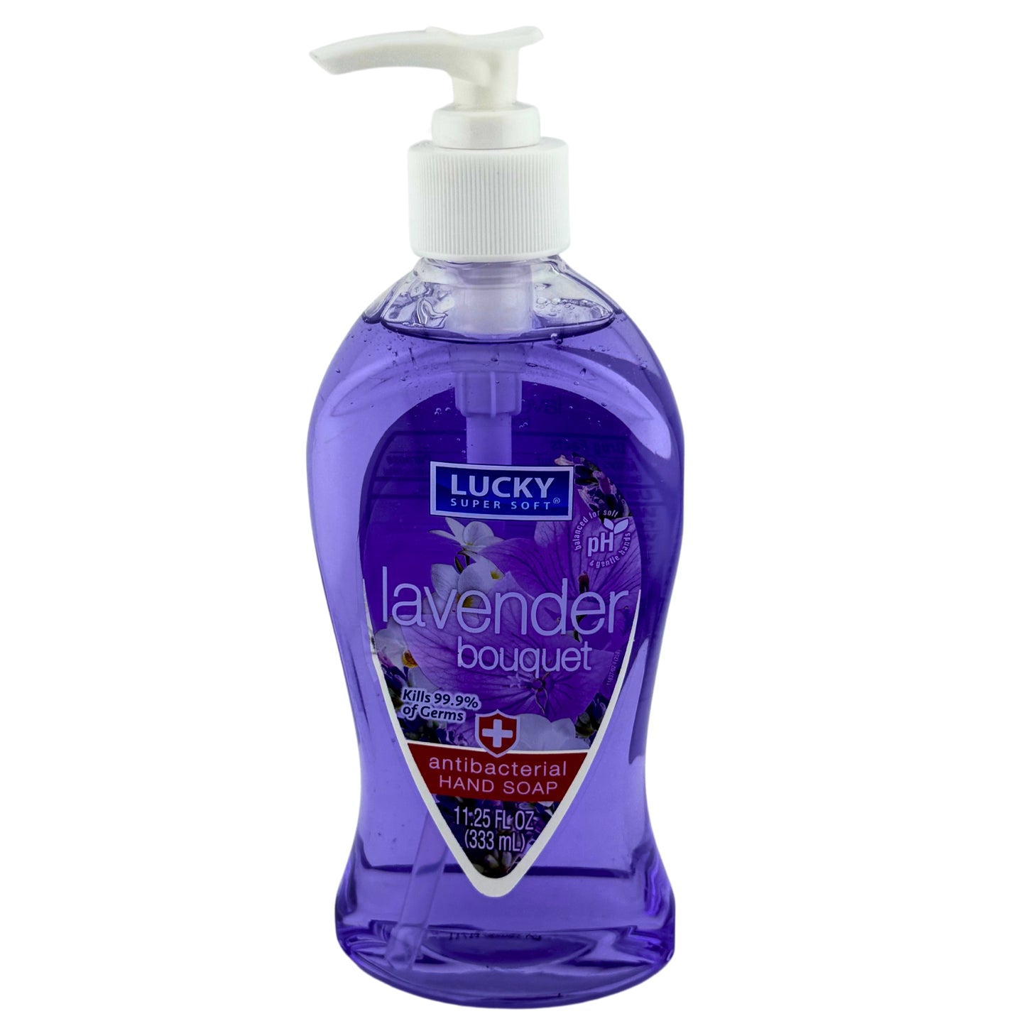 Front of image of Lucky Super Soft Antibacterial Hand Soap Lavender Bouquet 11.25oz
