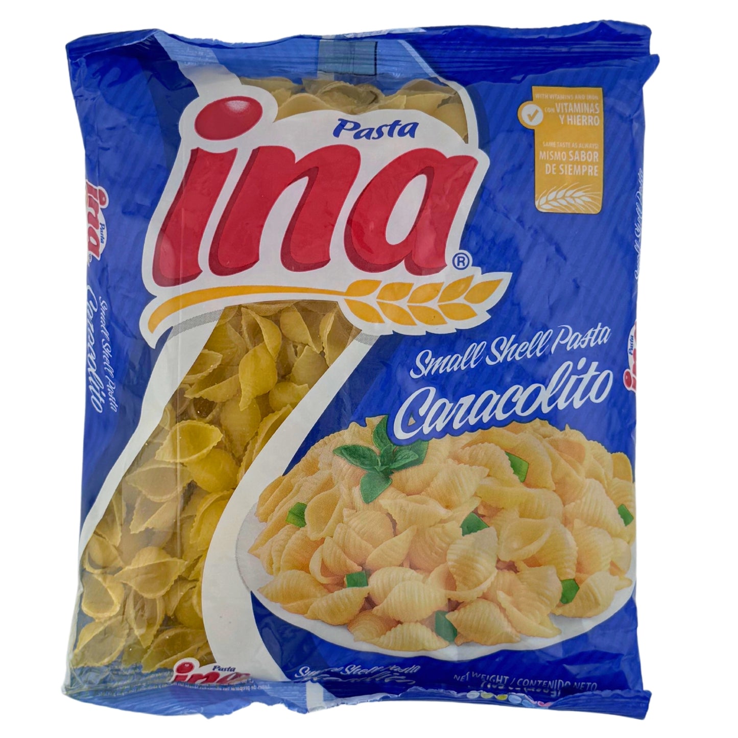 Front image of Pasta Ina Caracolito Small Shells