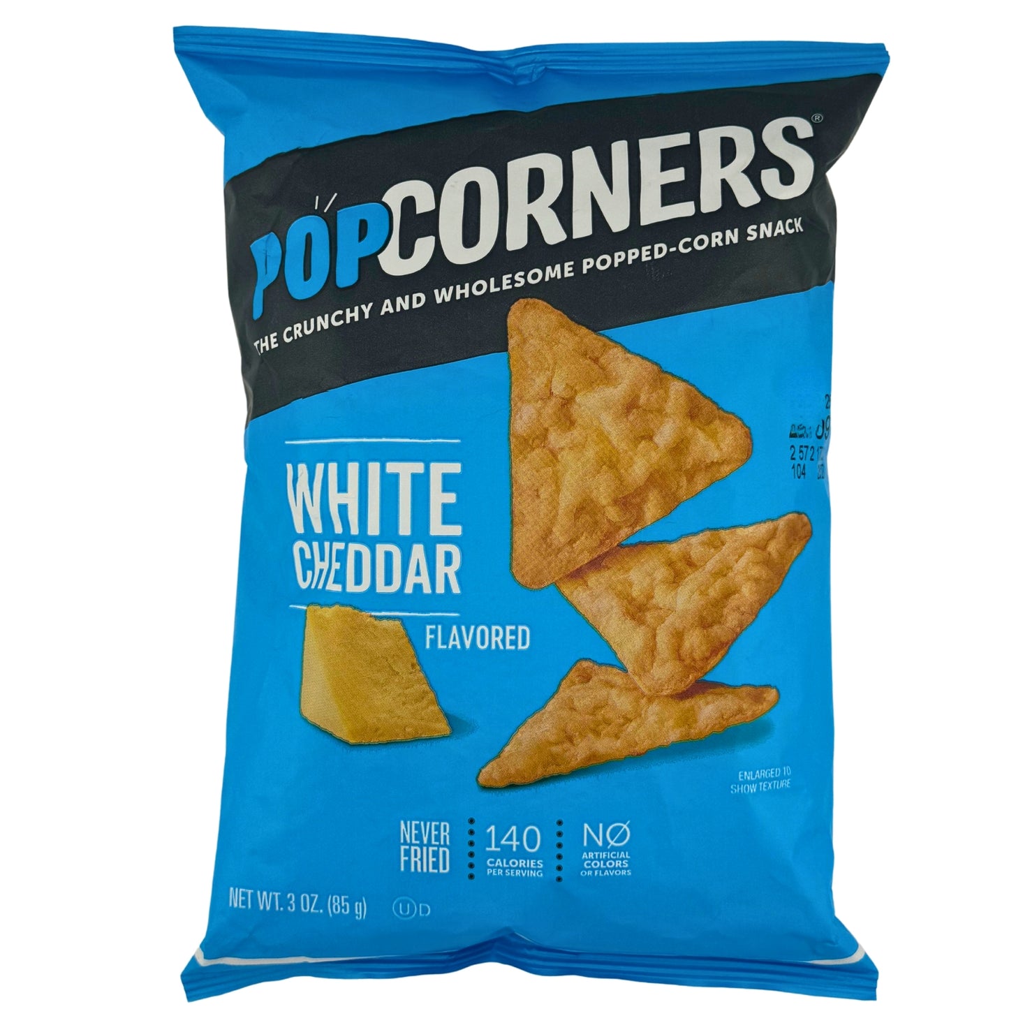 Front image of Popcorners White Cheddar 85g