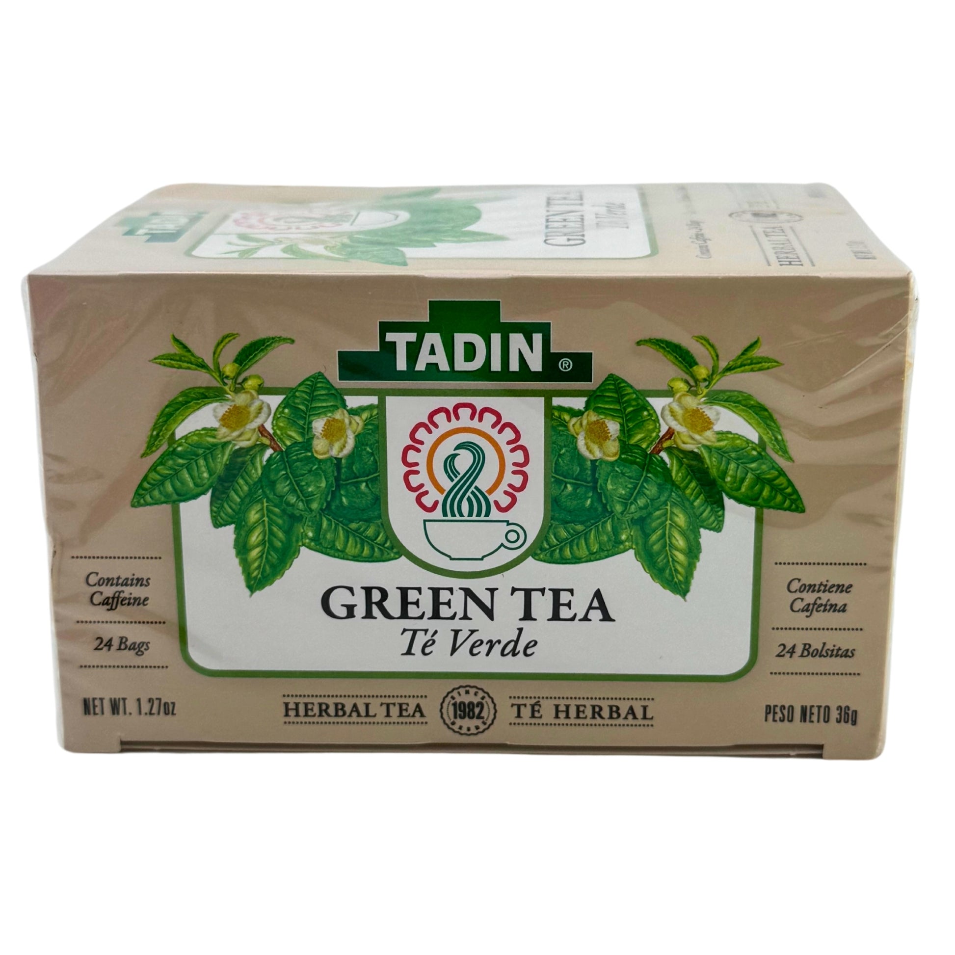 Front image of Tadin Green Tea | Té Verde 24/1.27oz