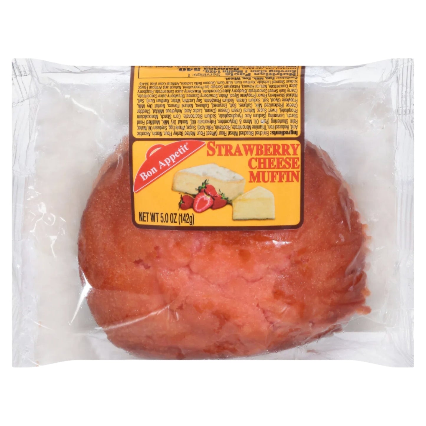 Front image of Bon Appetit Strawberry Cheese Muffin 5oz