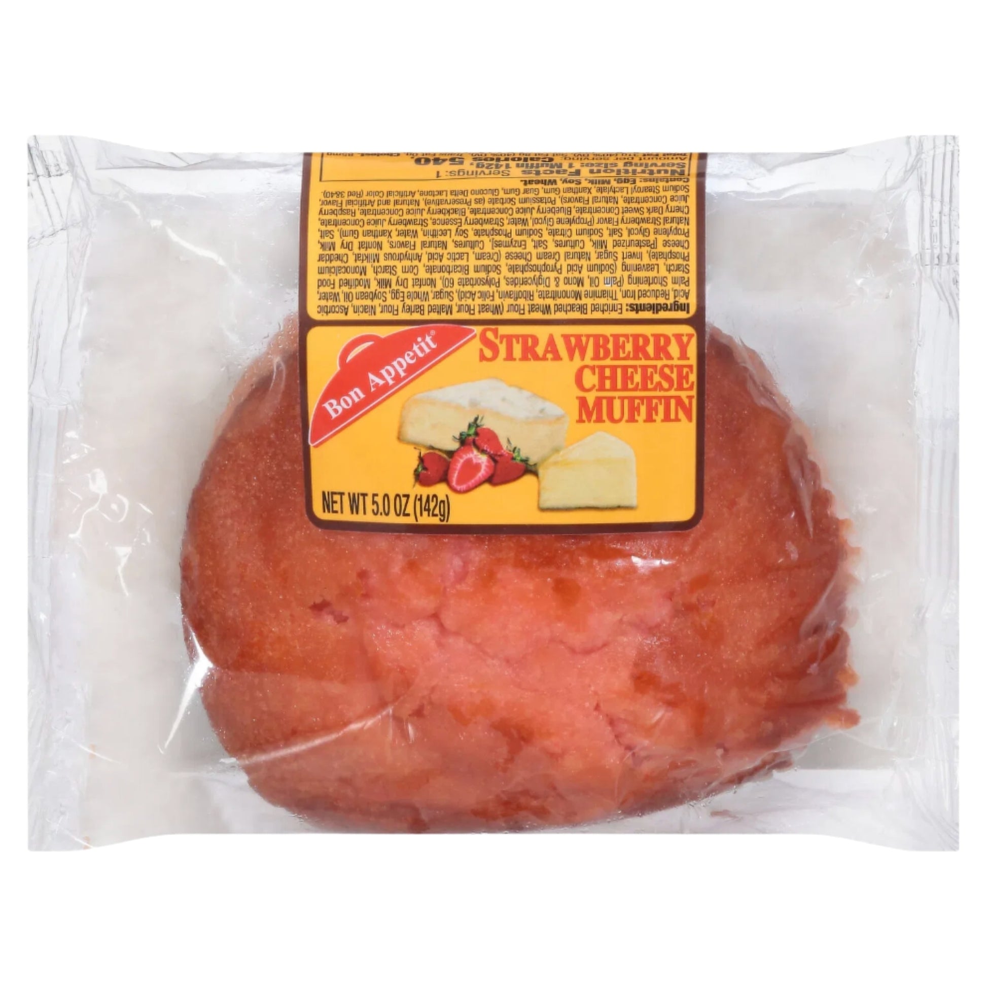 Front image of Bon Appetit Strawberry Cheese Muffin 5oz
