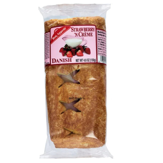 Front image of Bon Appetit Strawberry 'N Créme Danish 4.6oz