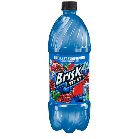 Front image of Brisk Blueberry Pomegranate Iced Tea 1L