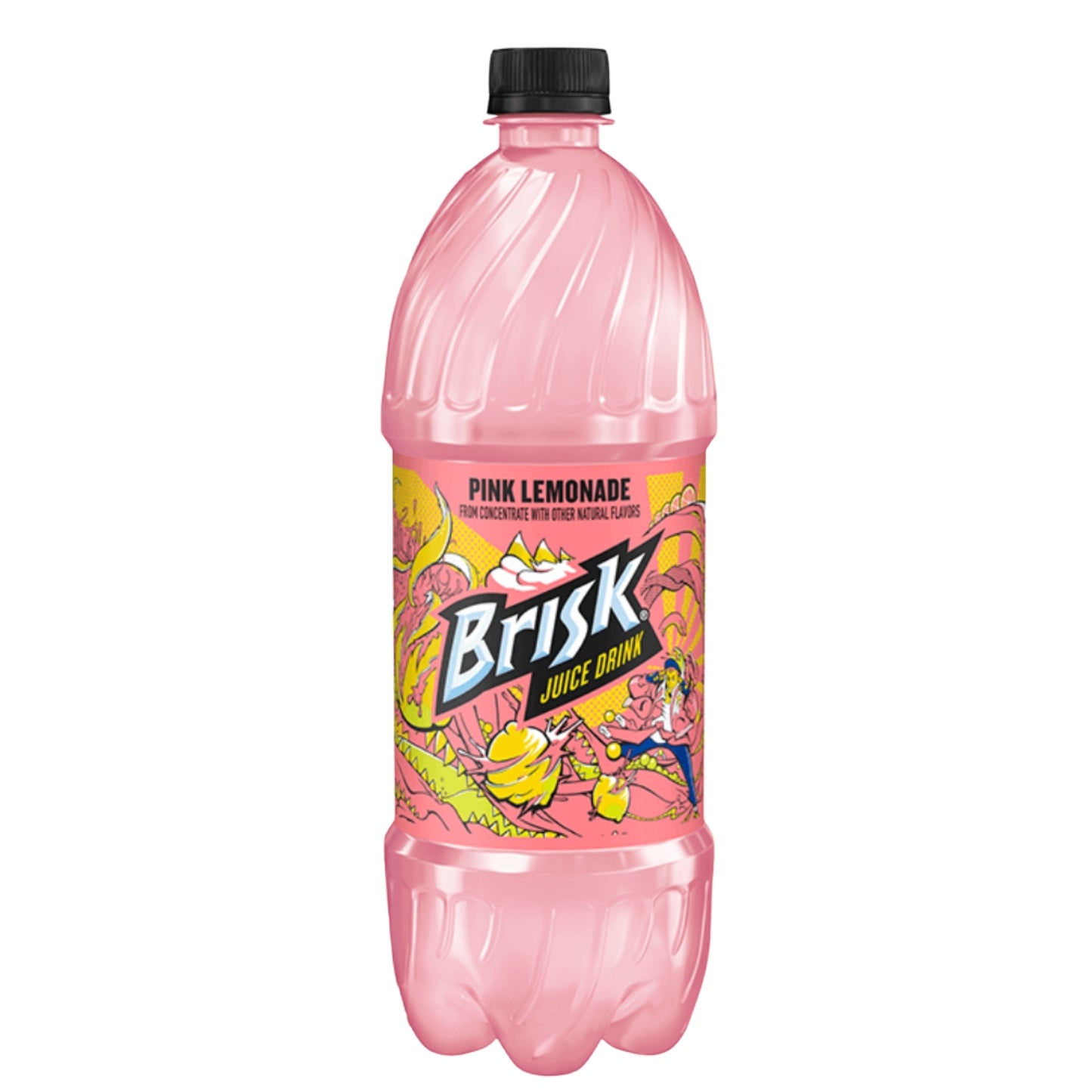 Front image of Brisk Pink Lemonade Juice Drink 1L