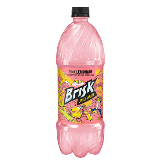 Front image of Brisk Pink Lemonade Juice Drink 1L