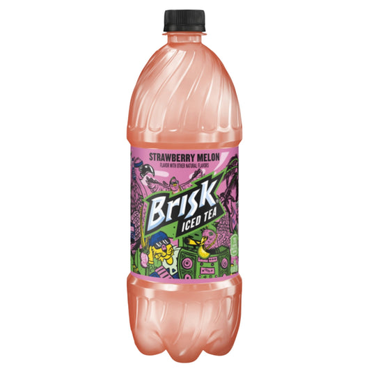 Front image of Brisk Strawberry Melon Iced Tea 1L
