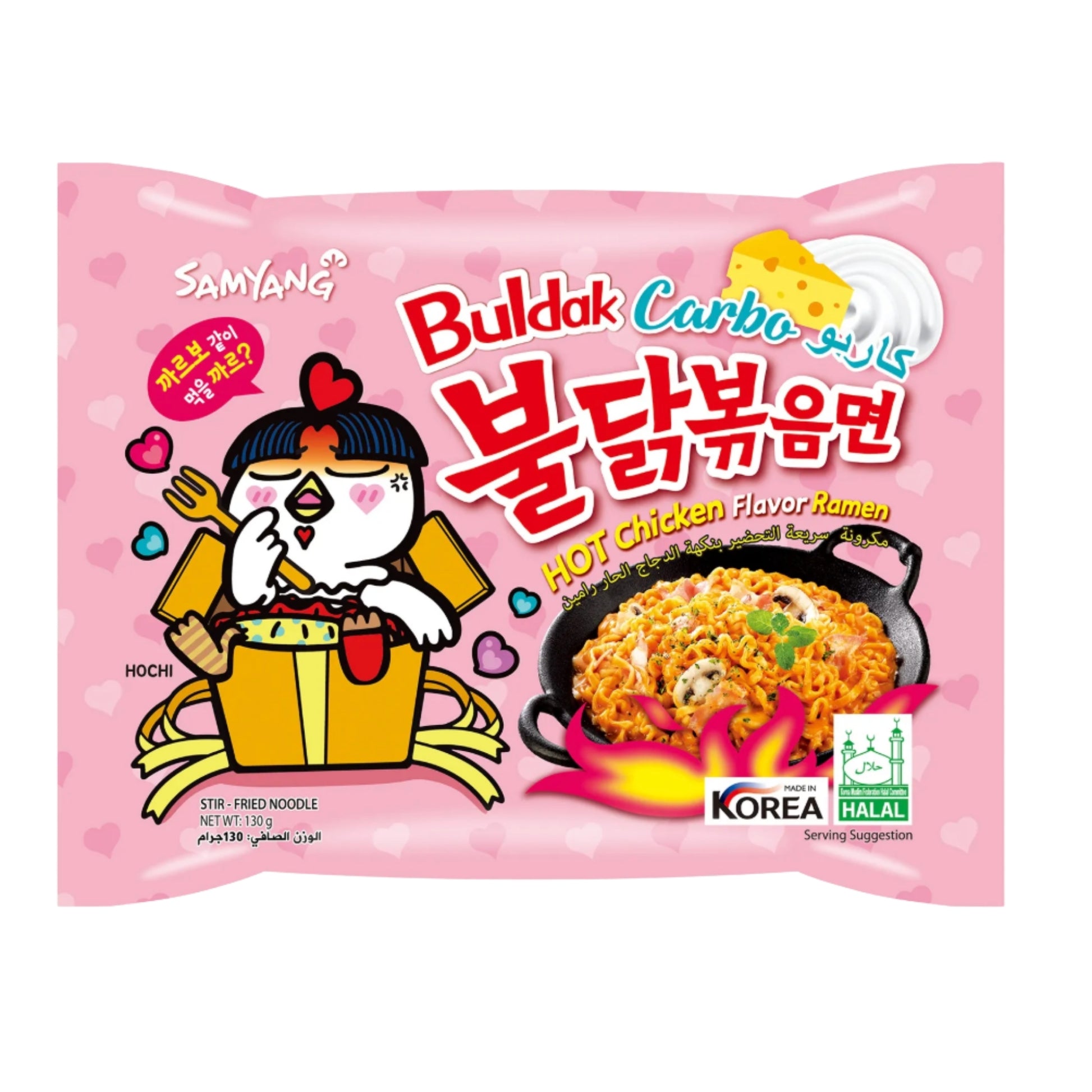 Front image of Buldok Carbonara Hot Chicken Ramen 140g