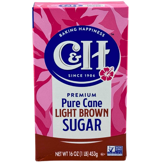 Front Image of C&H Pure Cane Light Brown Sugar