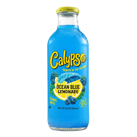 Front image of Calypso Ocean Blue Lemonade 16oz
