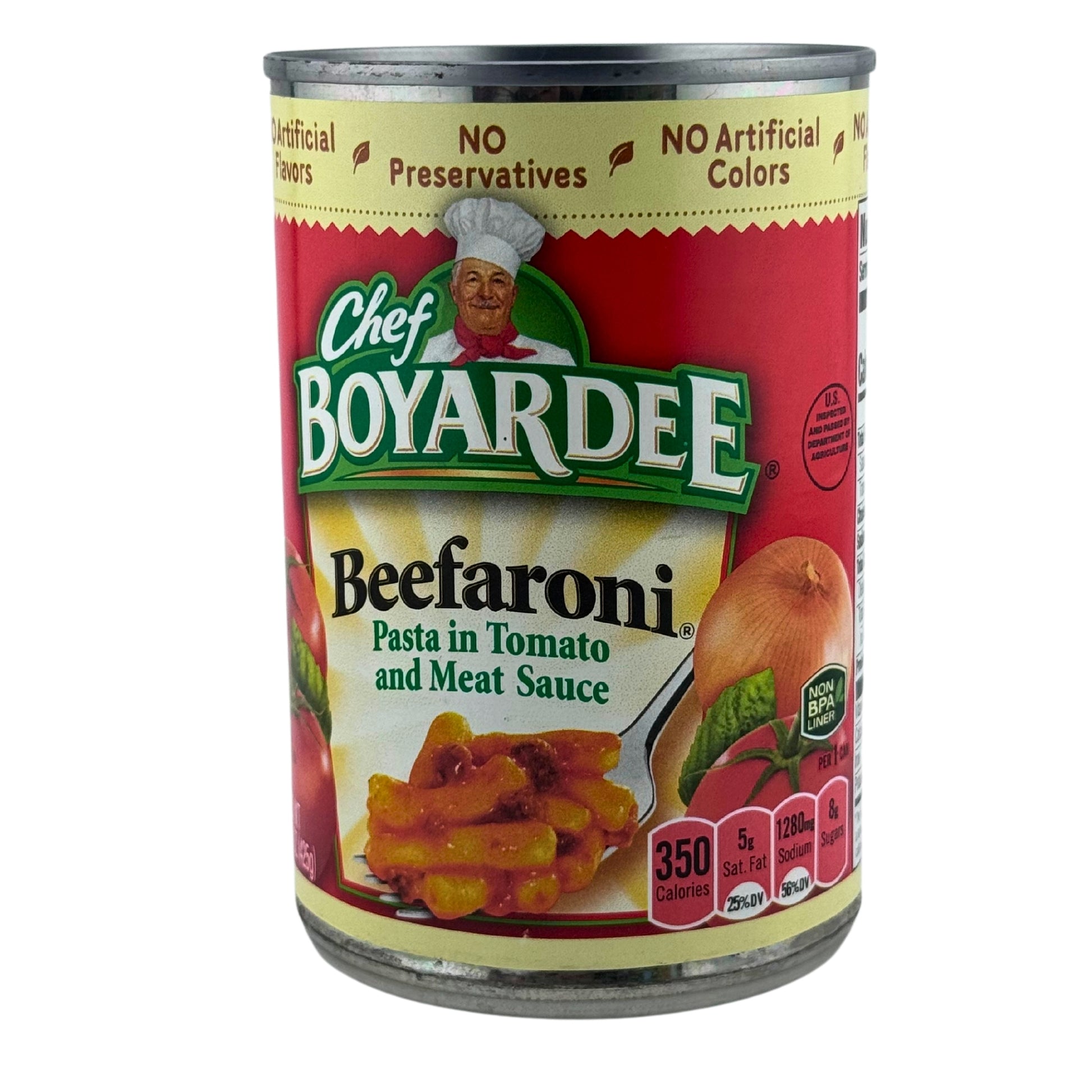 Front image of Chef Boyardee Beefaroni Pasta In Tomate And Meat Sauce 15oz