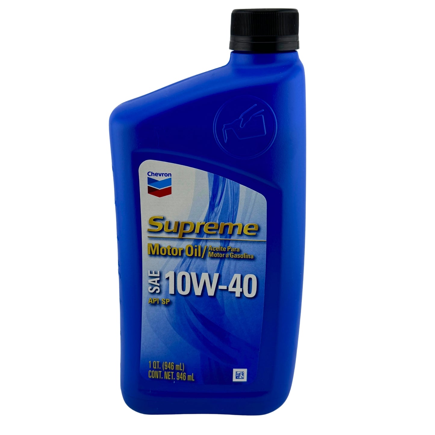 Front image of Chevron Supreme Motor Oil 10W40 Conventional 1Qt