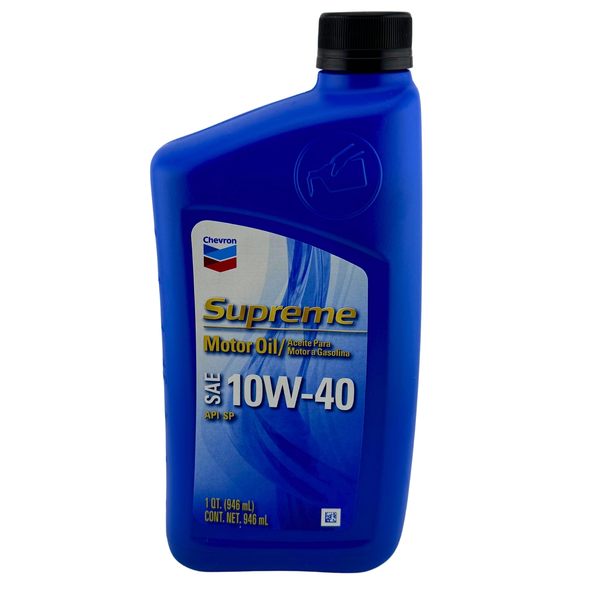 Front image of Chevron Supreme Motor Oil 10W40 Conventional 1Qt