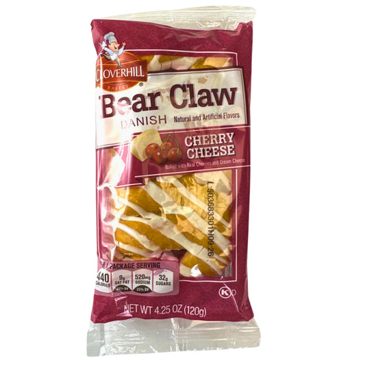 Front image of Clover Hill  Danish Bear Claw Cherry Cheese
