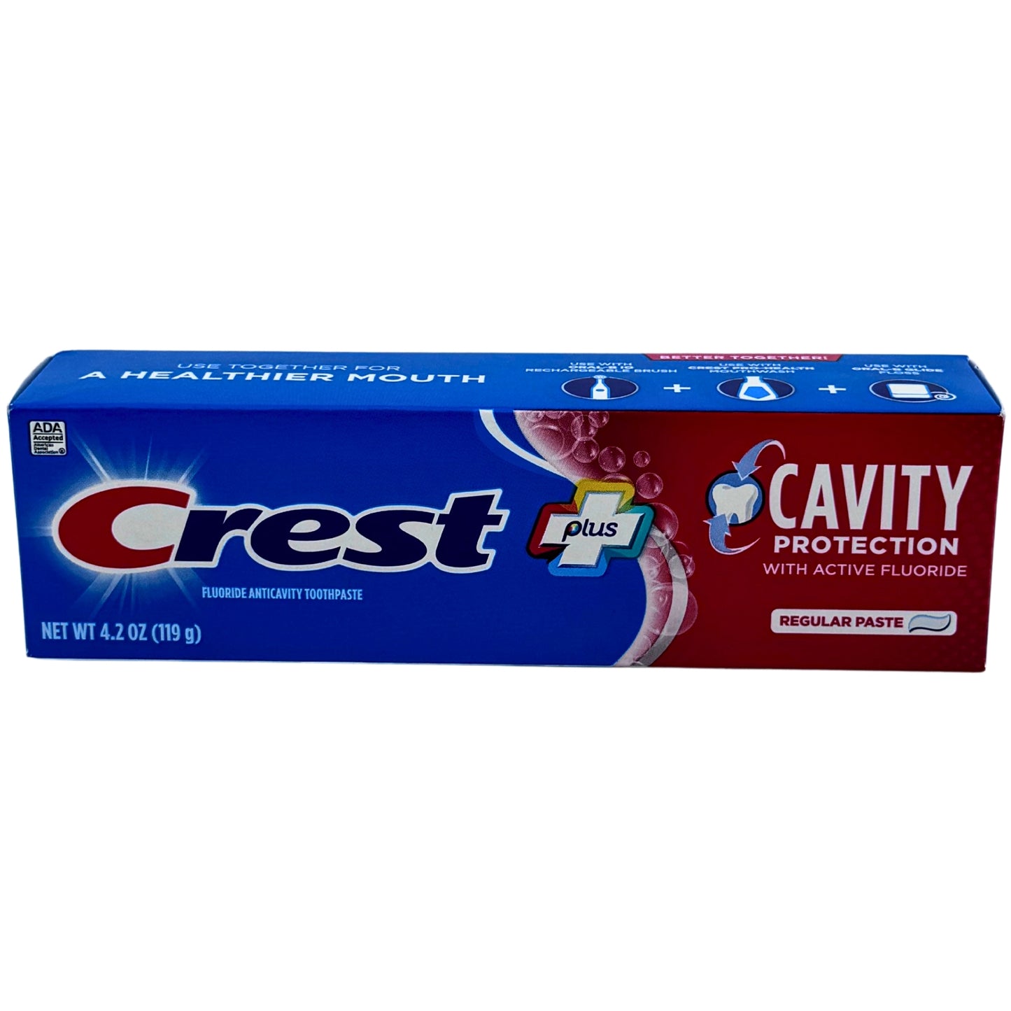 Front image of Crest Plus Cavity Protection 4.2oz