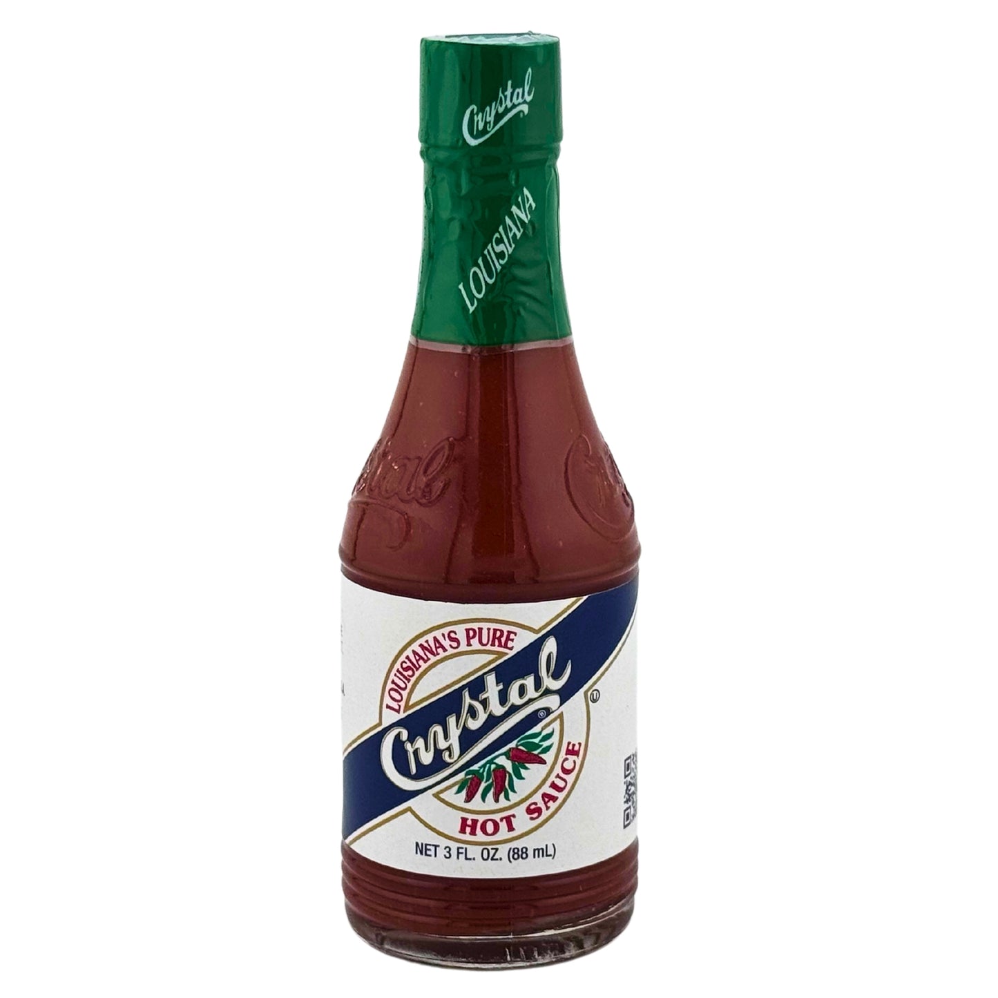 Front of Crystal Hot Sauce 3oz