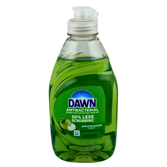 Front Image of Dawn Ultra Antibacterial Dishwashing Liquid Dish Soap, Apple Blossom Scent 7.5oz