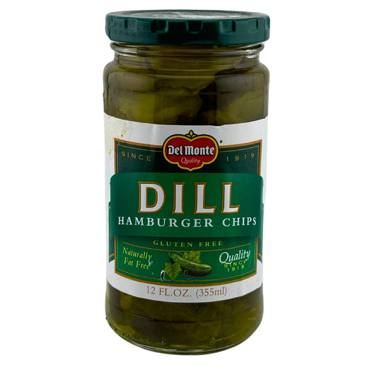 Front image of Del Monte Dill Hamburger Chips 12oz