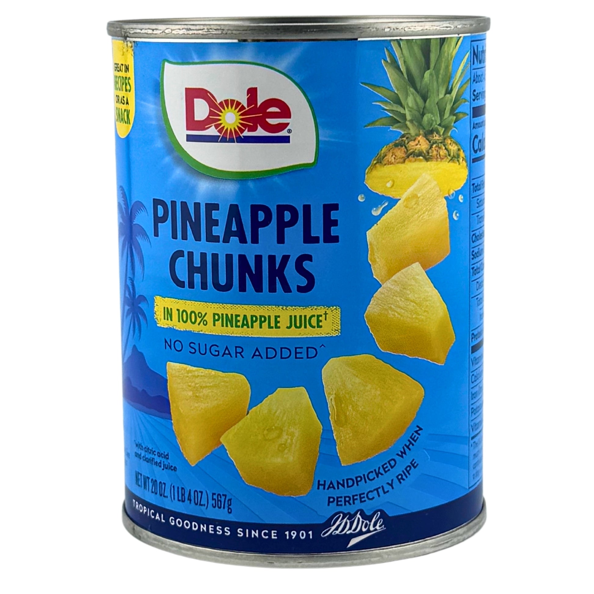 Front image of Dole Pineapple Chunks 20oz