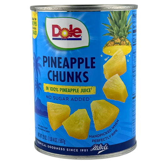 Front image of Dole Pineapple Chunks 20oz
