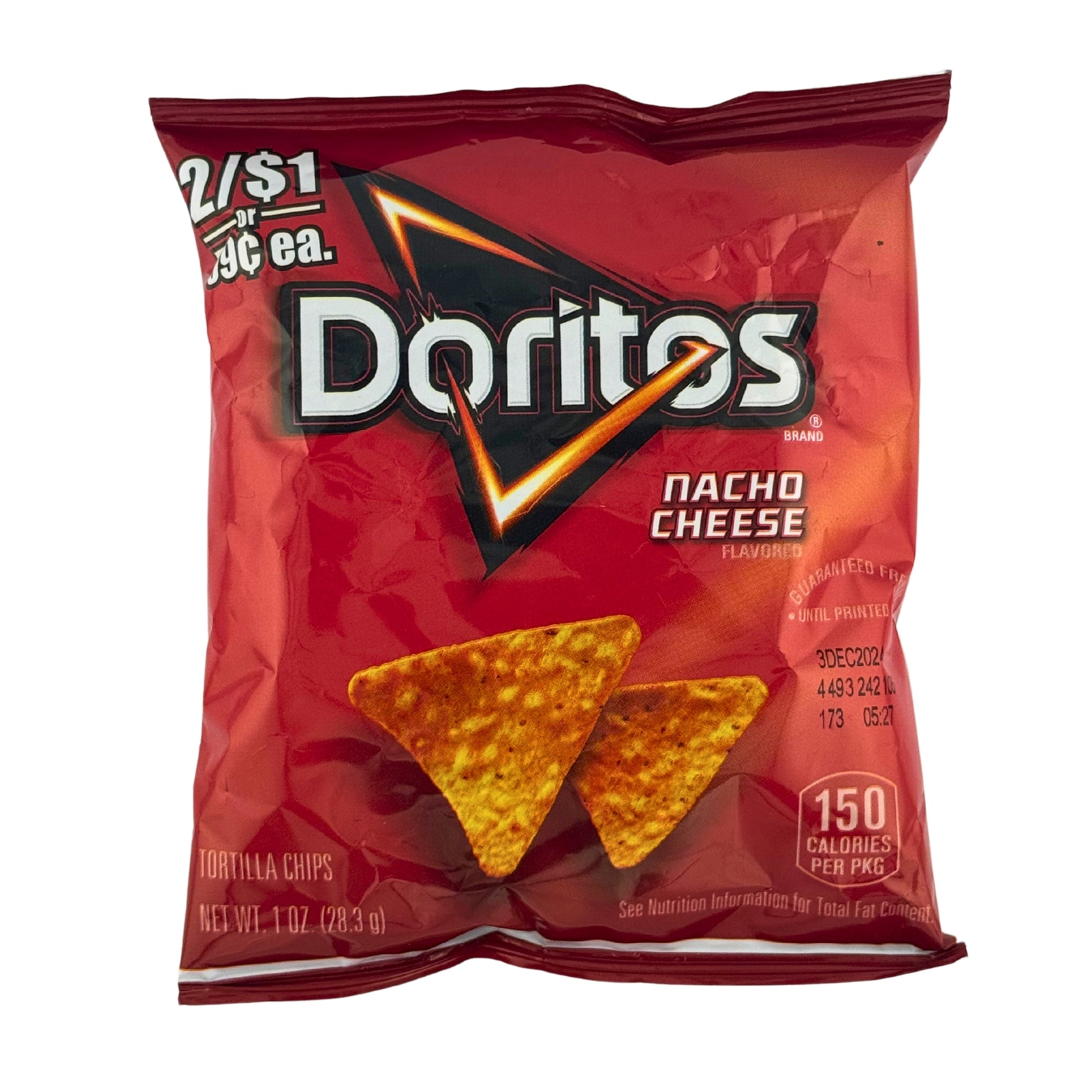 Front image of Doritos Nacho Cheese 28.3g 2/$1