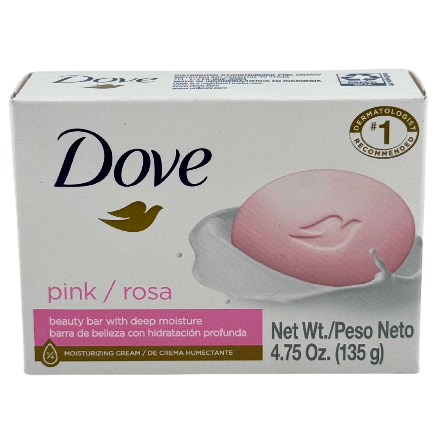 Front image of Dove Pink Bar Soap