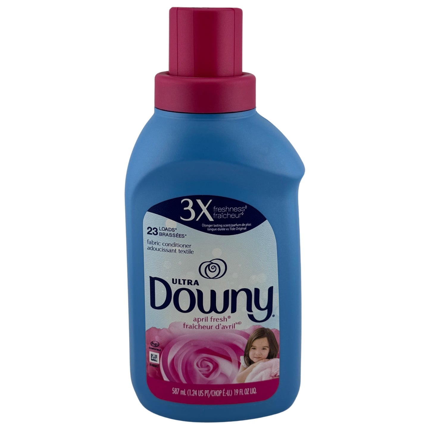 Front image of Downy Ultra April Fresh Liquid Fabric Softener 23 Loads, 19 Fl Oz