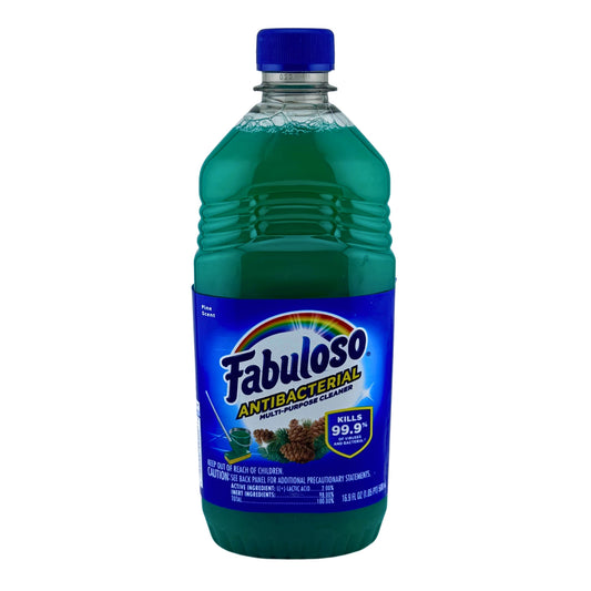 Front image of Fabuloso Sparkling Citrus Scent 2x Concentrated Antibacterial Multi Purpose Cleaner 16.9oz 