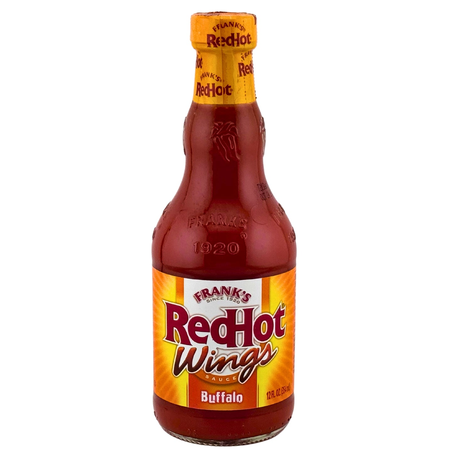 FRont of Frank's Buffalo Sauce 12oz