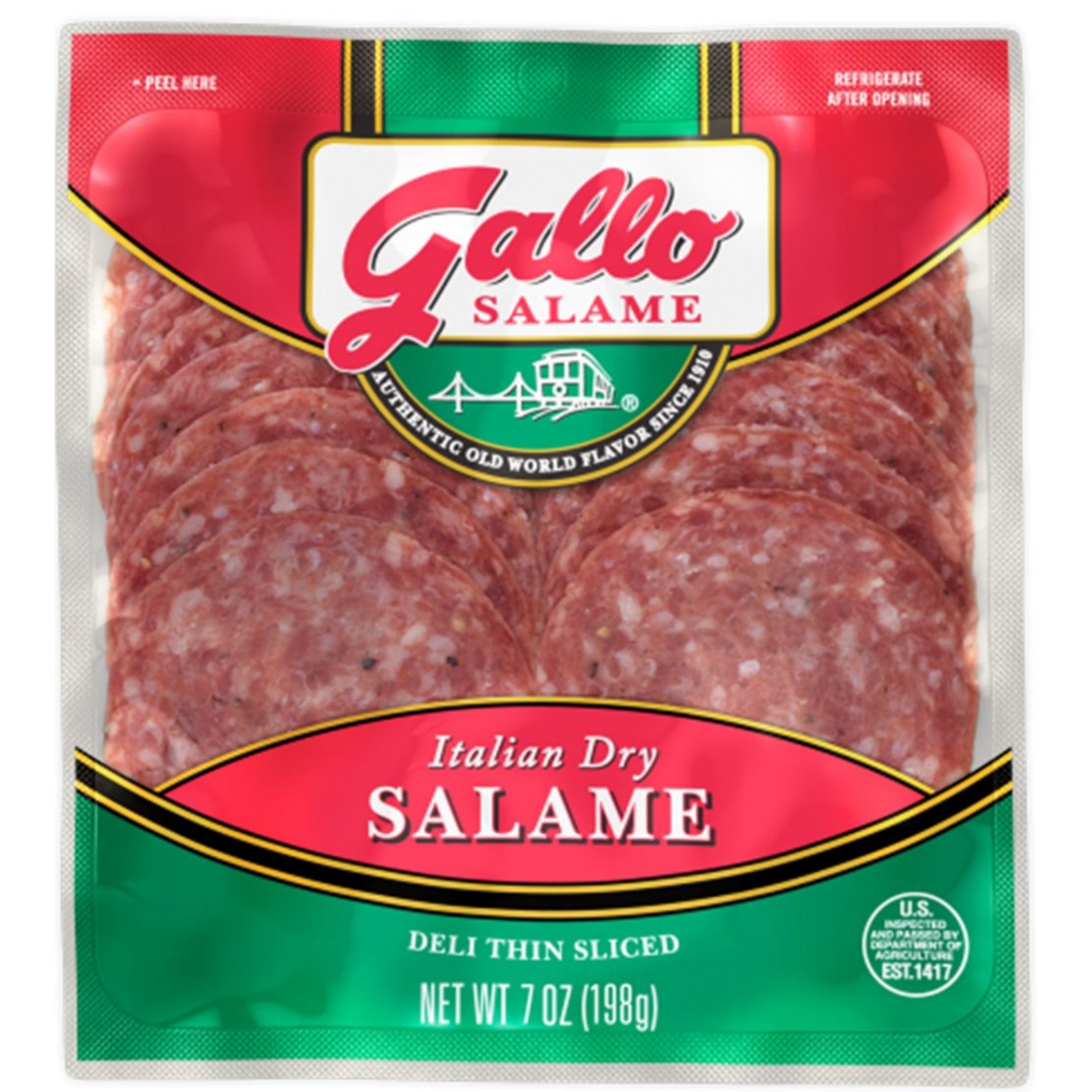 Front image of Gallo Italian Dry Salami 7oz