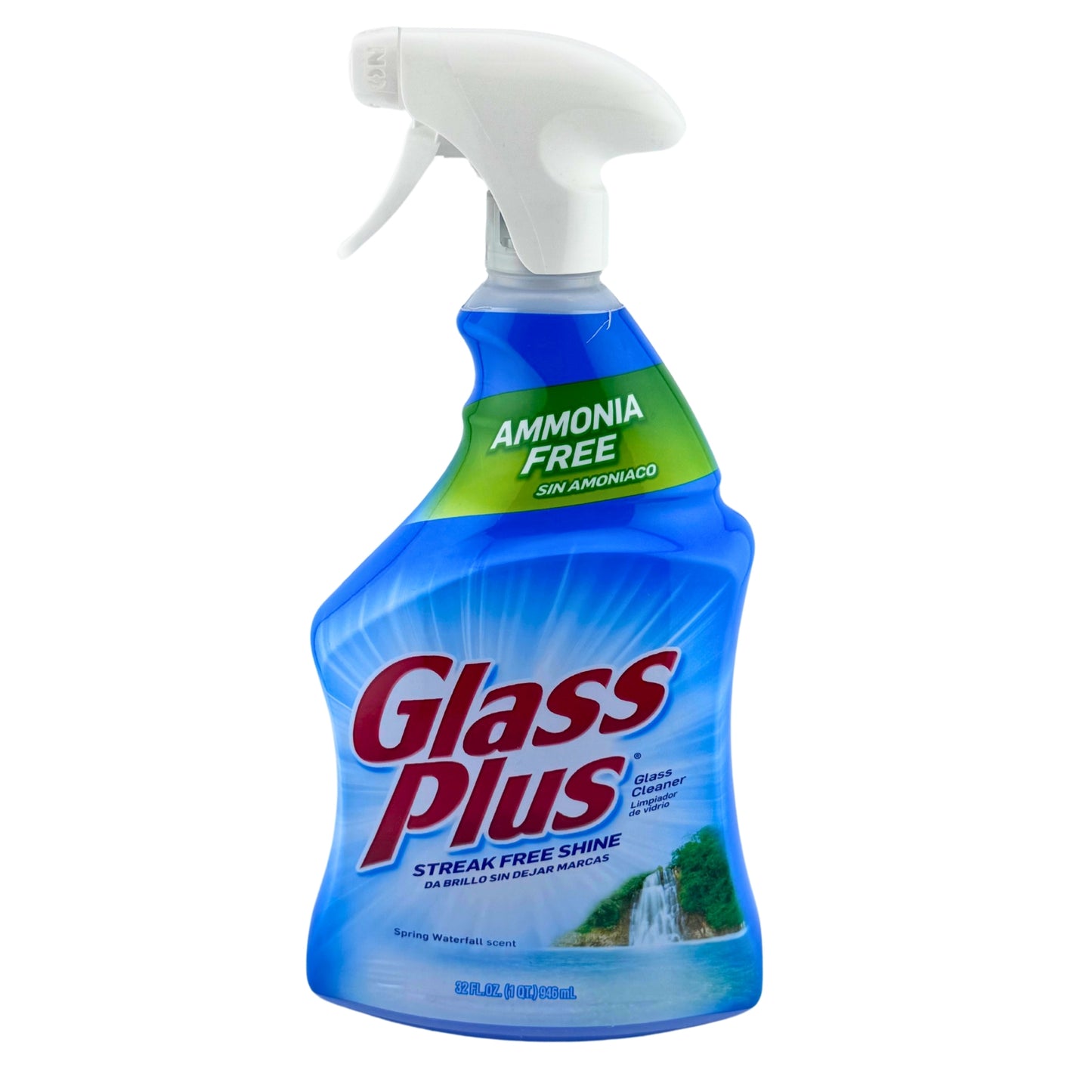 Front image of Glass Plus Glass Cleaner, Multi-Surface Glass Cleaner 32fl Oz