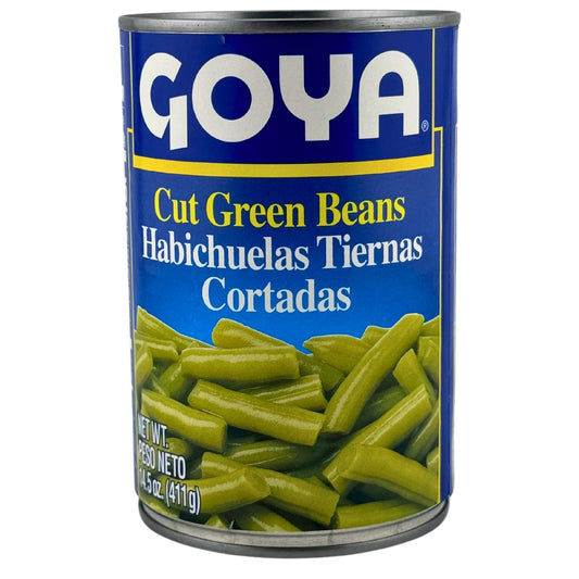 Front image of Goya Cut Green Beans | Habichuelas Tiernas Cortadas 14.5oz