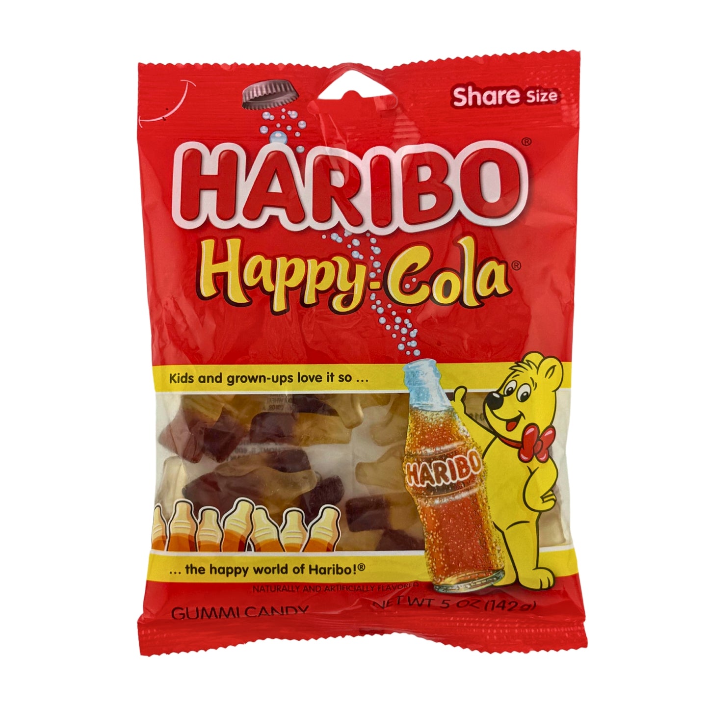 Front image of Haribo Happy Cola 142g