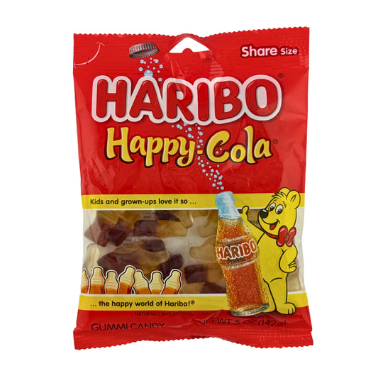 Front image of Haribo Happy Cola 142g