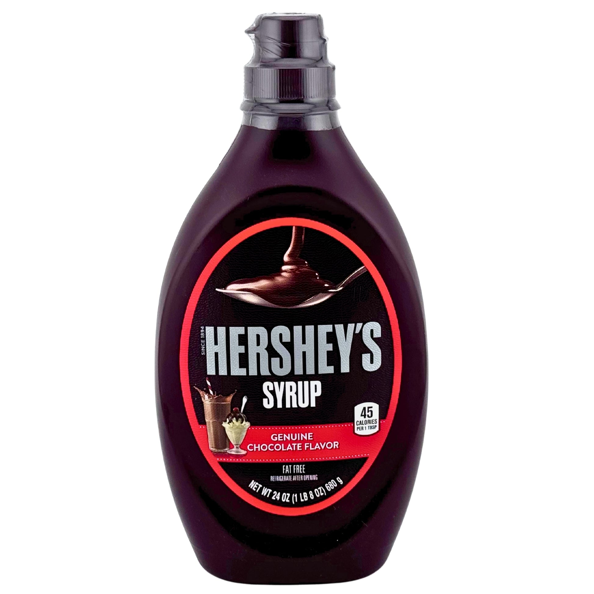 Front imgae of Hershey's Chocolate Syrup 24oz