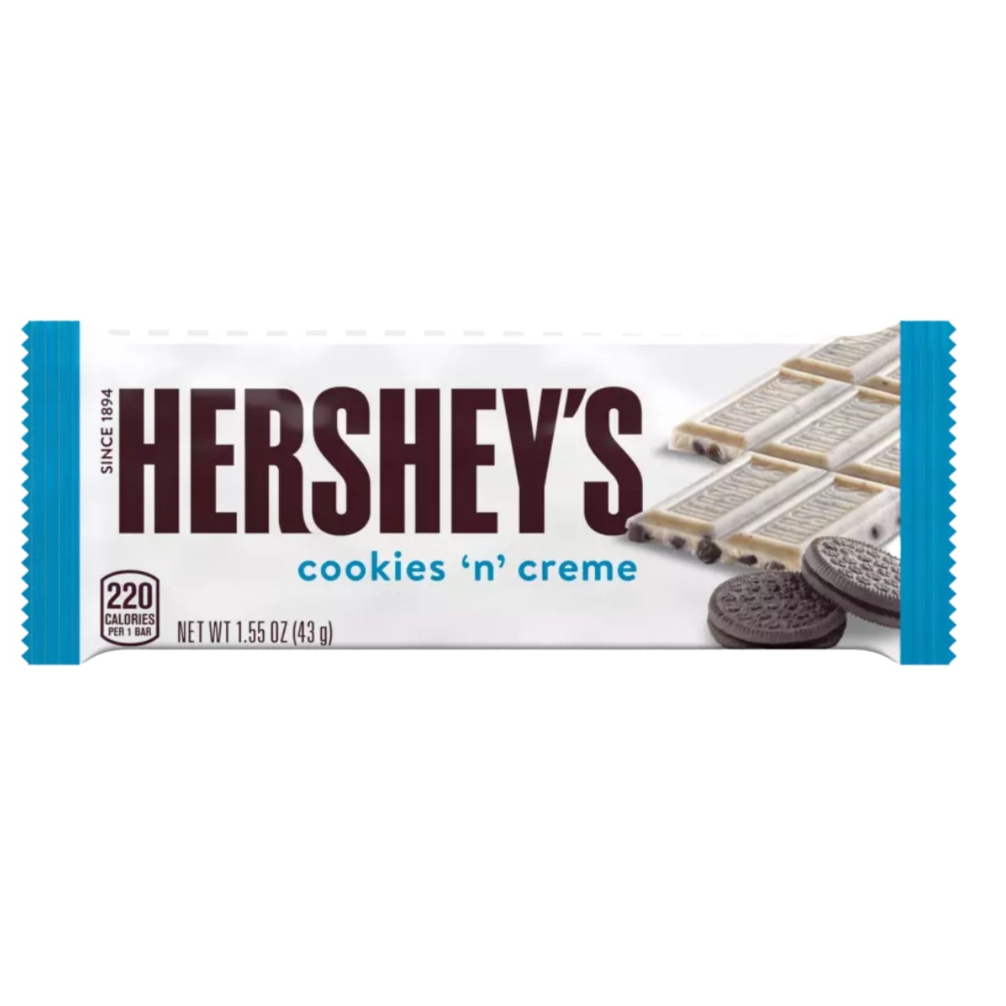 Front image of Hershey's Cookies 'n' Cream 1.55oz