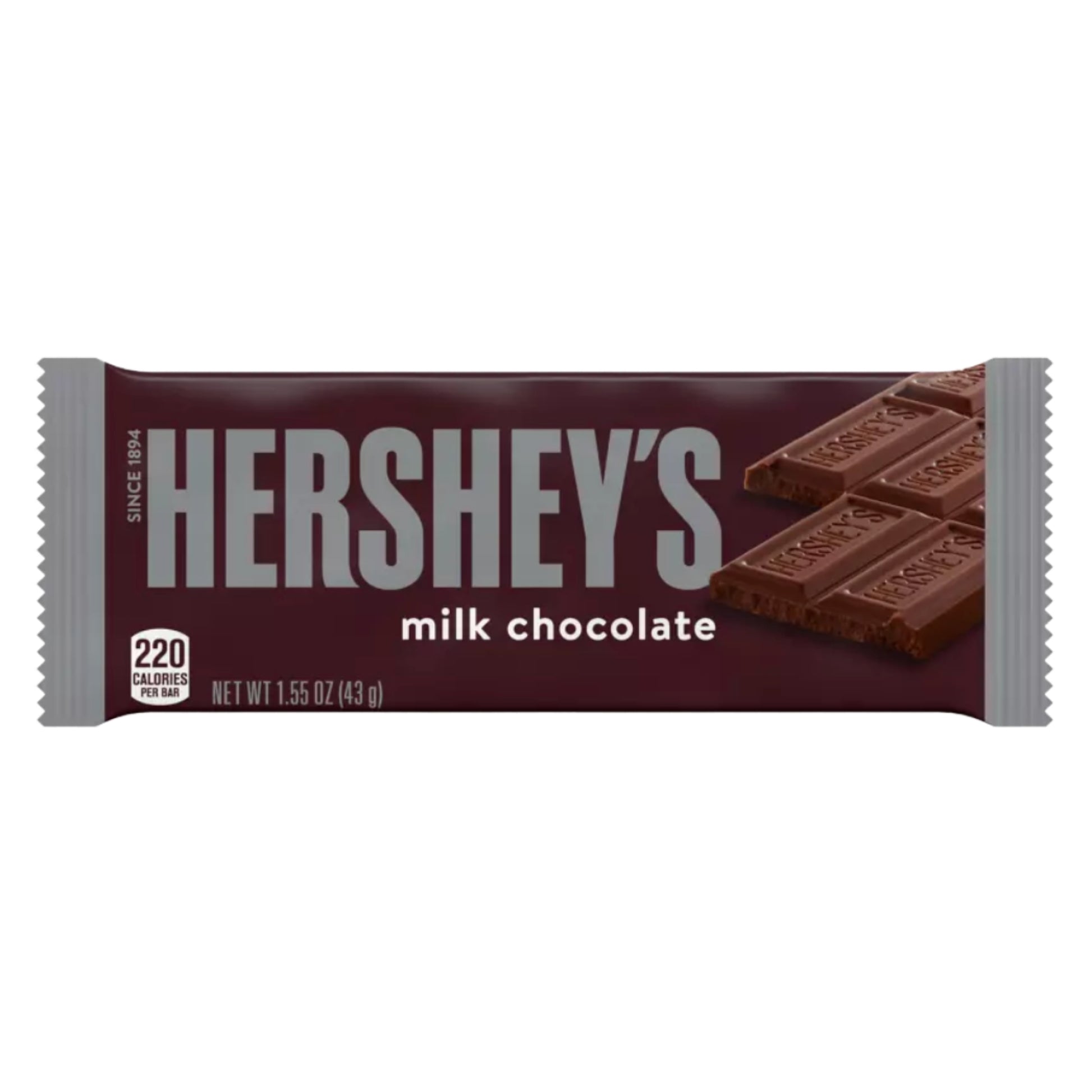 Front image of Hershey's Milk Chocolate 1.55oz