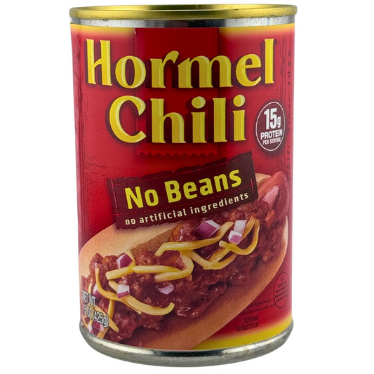 Front Image of Hormel Chili No Beans 15oz