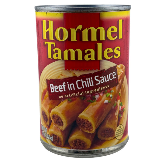 Front image of Hormel Tamales Beef In Chili Sauce 15oz